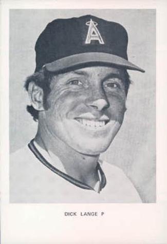 1973 California Angels Photocards #NNO Dick Lange Front
