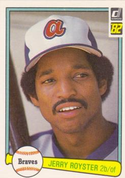 1982 Donruss #555 Jerry Royster Front