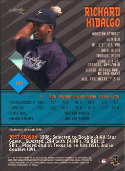1997 Bowman's Best #102 Richard Hidalgo Back