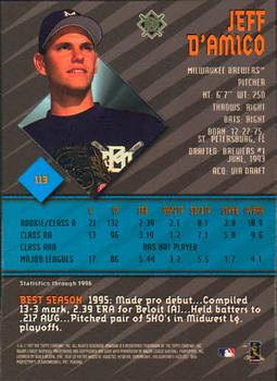 1997 Bowman's Best #113 Jeff D'Amico Back