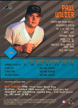 1997 Bowman's Best #132 Paul Wilder Back
