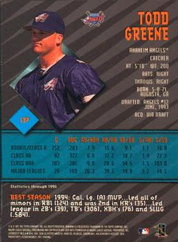 1997 Bowman's Best #137 Todd Greene Back