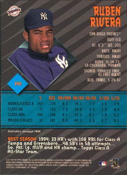 1997 Bowman's Best #142 Ruben Rivera Back