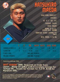 1997 Bowman's Best #167 Katsuhiro Maeda Back