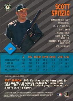 1997 Bowman's Best #185 Scott Spiezio Back