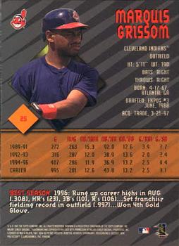 1997 Bowman's Best #25 Marquis Grissom Back