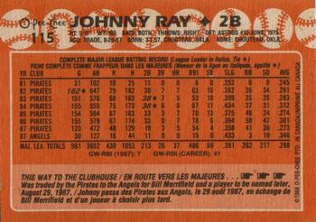 1988 O-Pee-Chee #115 Johnny Ray Back