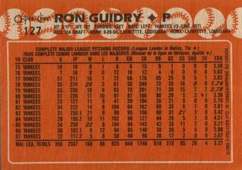1988 O-Pee-Chee #127 Ron Guidry Back