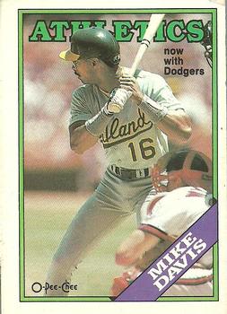 1988 O-Pee-Chee #217 Mike Davis Front