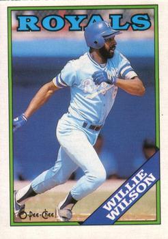 1988 O-Pee-Chee #222 Willie Wilson Front