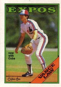 1988 O-Pee-Chee #346 Vance Law Front