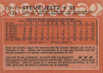 1988 O-Pee-Chee #126 Steve Jeltz Back