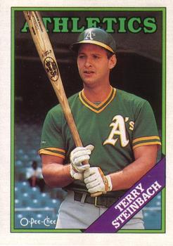 1988 O-Pee-Chee #44 Terry Steinbach Front