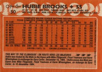 1988 O-Pee-Chee #50 Hubie Brooks Back