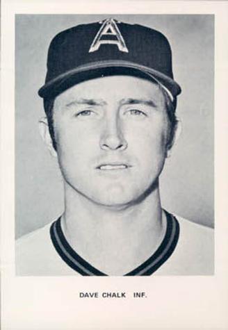 1974 California Angels Photocards #NNO Dave Chalk Front