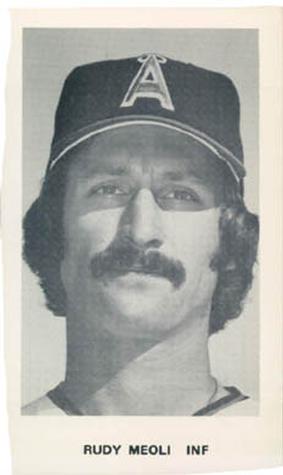 1975 California Angels Photocards #NNO Rudy Meoli Front