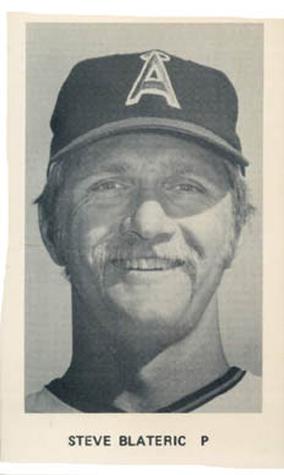 1975 California Angels Photocards #NNO Steve Blateric Front