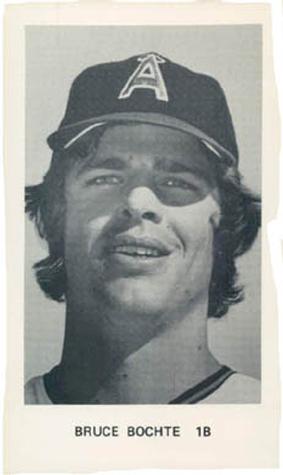 1975 California Angels Photocards #NNO Bruce Bochte Front