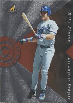 1998 Pinnacle - Hit it Here Samples #3 Mike Piazza Front