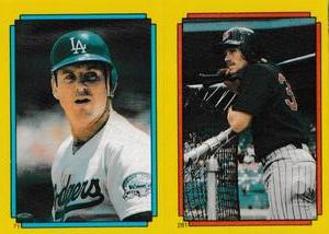 1988 O-Pee-Chee Stickers #71 / 281 Mickey Hatcher / Danny Gladden Front