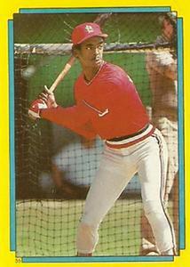 1988 O-Pee-Chee Stickers #55 Willie McGee Front