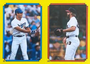 1988 O-Pee-Chee Stickers #69 / 289 Mike Marshall / Bob James Front