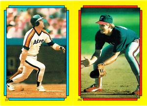 1988 O-Pee-Chee Stickers #33 / 292 Ken Caminiti / Greg Walker Front