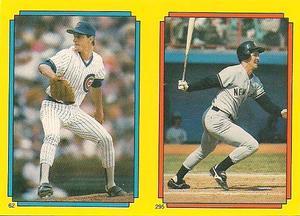 1988 O-Pee-Chee Stickers #62 / 295 Jamie Moyer / Mike Pagliarulo Front