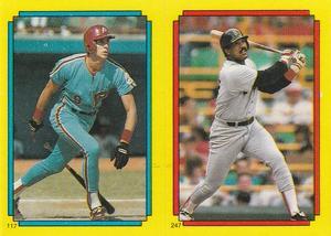 1988 O-Pee-Chee Stickers #117 / 247 Von Hayes / Jim Rice Front