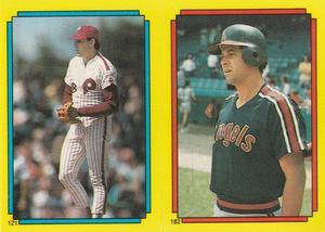 1988 O-Pee-Chee Stickers #121 / 182 Shane Rawley / Bob Boone Front