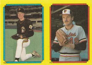 1988 O-Pee-Chee Stickers #133 / 232 Jeff Robinson / Tom Niedenfuer Front
