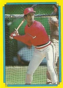 1988 Topps Stickers #55 Willie McGee Front