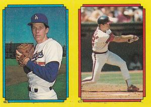 1988 Topps Stickers #68 / 177 Orel Hershiser / Dick Schofield Front
