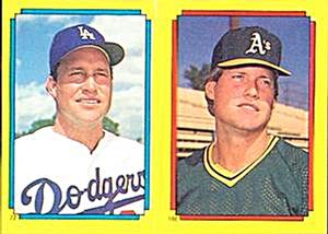 1988 Topps Stickers #72 / 166 Matt Young / Jay Howell Front