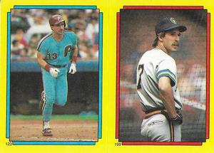1988 Topps Stickers #123 / 199 Lance Parrish / Dale Sveum Front