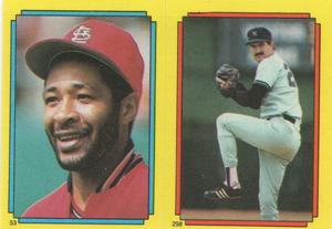 1988 Topps Stickers #53 / 298 Ozzie Smith / Rick Rhoden Front