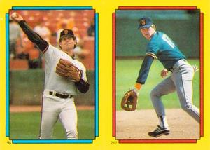 1988 Topps Stickers #94 / 217 Don Robinson / Jim Presley Front