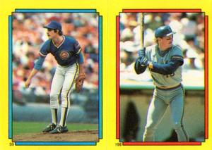 1988 Topps Stickers #59 / 198 Greg Maddux / Rob Deer Front