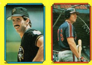1988 Topps Stickers #130 / 175 Sid Bream / Jack Howell Front