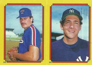 1988 Topps Stickers #242 / 300 Dale Mohorcic / Dave Righetti Front