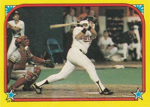 1988 Topps Stickers #24 1987 World Series Front