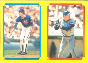 1988 Topps Stickers #59 / 198 Greg Maddux / Rob Deer Front