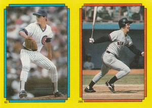 1988 Topps Stickers #62 / 295 Jamie Moyer / Mike Pagliarulo Front