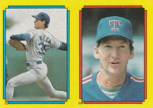 1988 Topps Stickers #73 / 236 Bob Welch / Charlie Hough Front