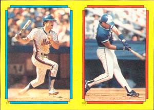 1988 Topps Stickers #97 / 192 Keith Hernandez / Jesse Barfield Front