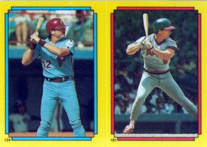 1988 Topps Stickers #124 / 181 Glenn Wilson / Brian Downing Front