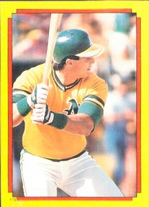 1988 Topps Stickers #173 Jose Canseco Front
