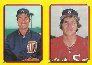 1988 Topps Stickers #264 / 286 Frank Tanana / Donnie Hill Front
