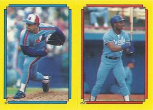 1988 Topps Stickers #82 / 258 Floyd Youmans / Bo Jackson Front