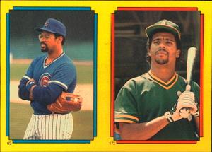 1988 Topps Stickers #63 / 172 Leon Durham / Luis Polonia Front